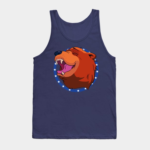 Bear for Hire Tank Top by katymakesthings